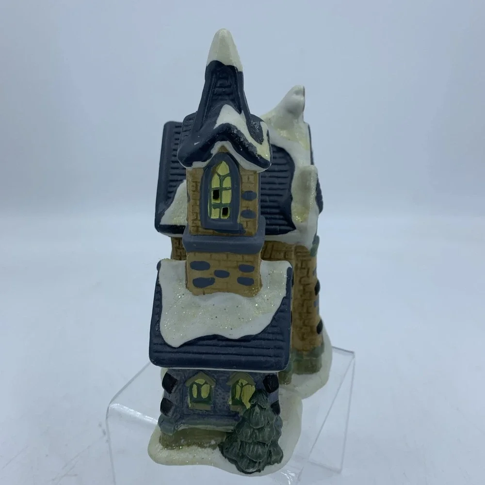 Vintage 2001 Cobblestone Corners Christmas Village‎ Tabernacle Dollar Tree